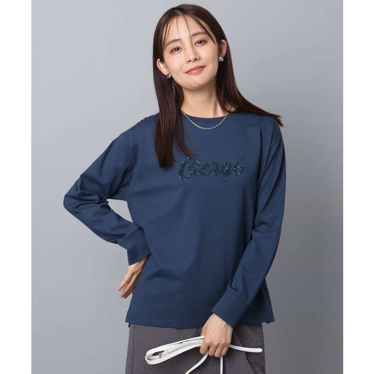 刺繍ロゴデザイン コットンロンT/洗える | MK MICHEL KLEIN | 詳細画像19 