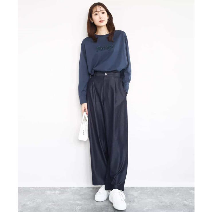 刺繍ロゴデザイン コットンロンT/洗える | MK MICHEL KLEIN | 詳細画像23 