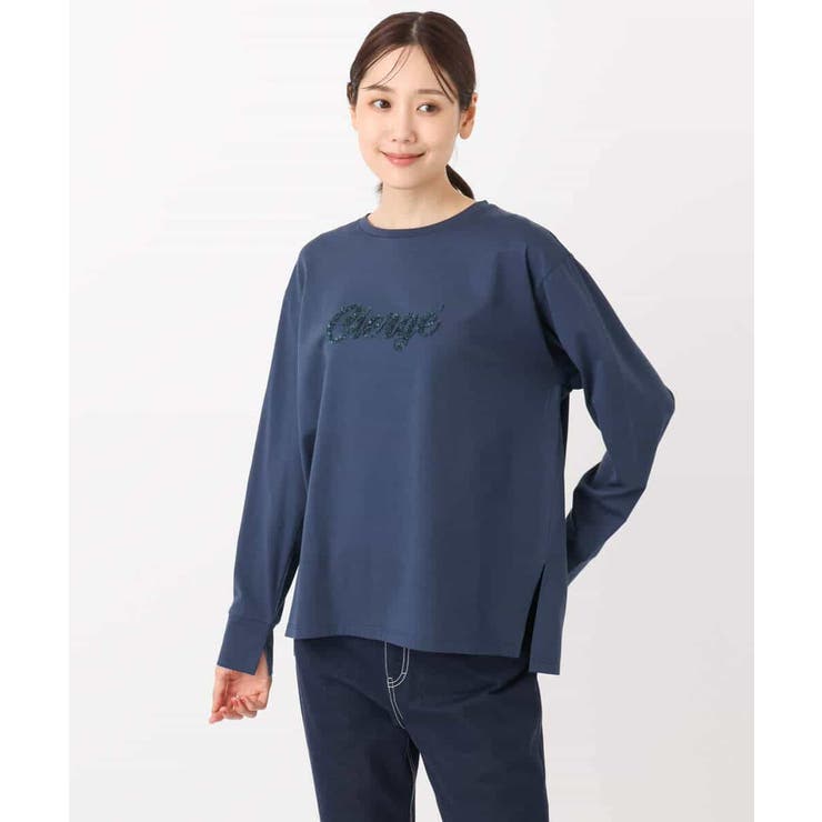 刺繍ロゴデザイン コットンロンT/洗える | MK MICHEL KLEIN | 詳細画像25 