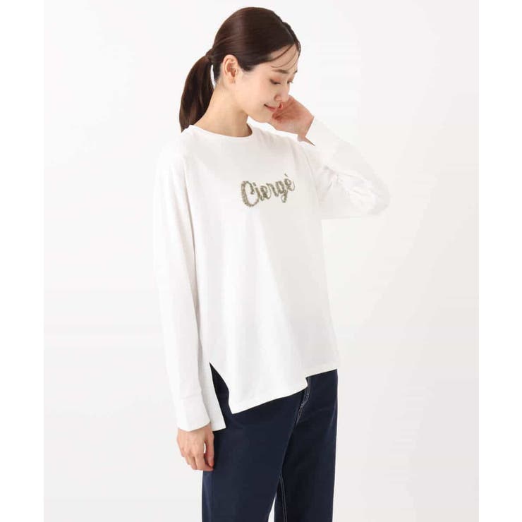 刺繍ロゴデザイン コットンロンT/洗える | MK MICHEL KLEIN | 詳細画像33 