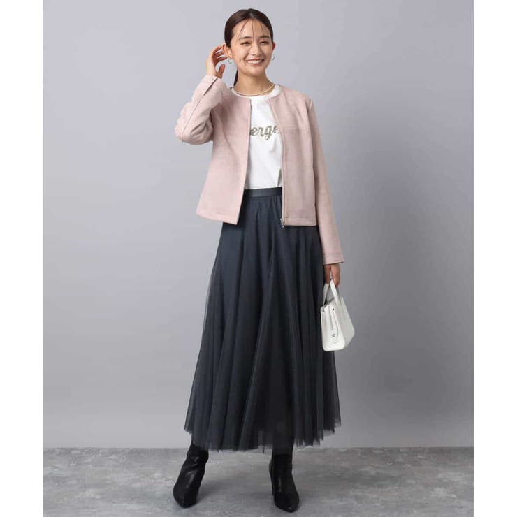 刺繍ロゴデザイン コットンロンT/洗える | MK MICHEL KLEIN | 詳細画像8 