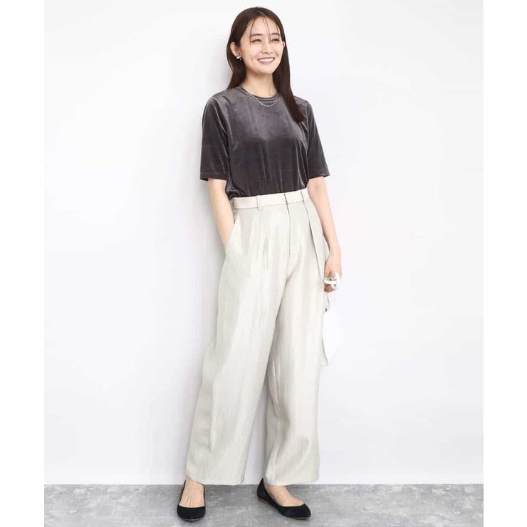 シアーベロアTシャツ/洗える | MK MICHEL KLEIN | 詳細画像12 