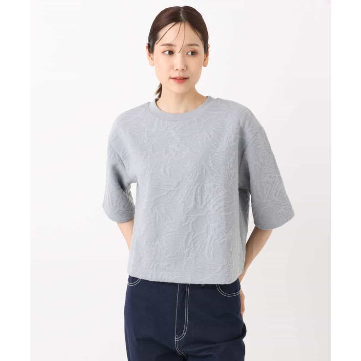 フクレジャガード五分袖プルオーバー/洗える | MK MICHEL KLEIN | 詳細画像10 