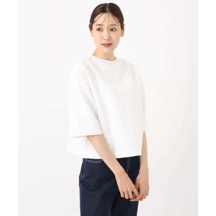 フクレジャガード五分袖プルオーバー/洗える | MK MICHEL KLEIN | 詳細画像17 