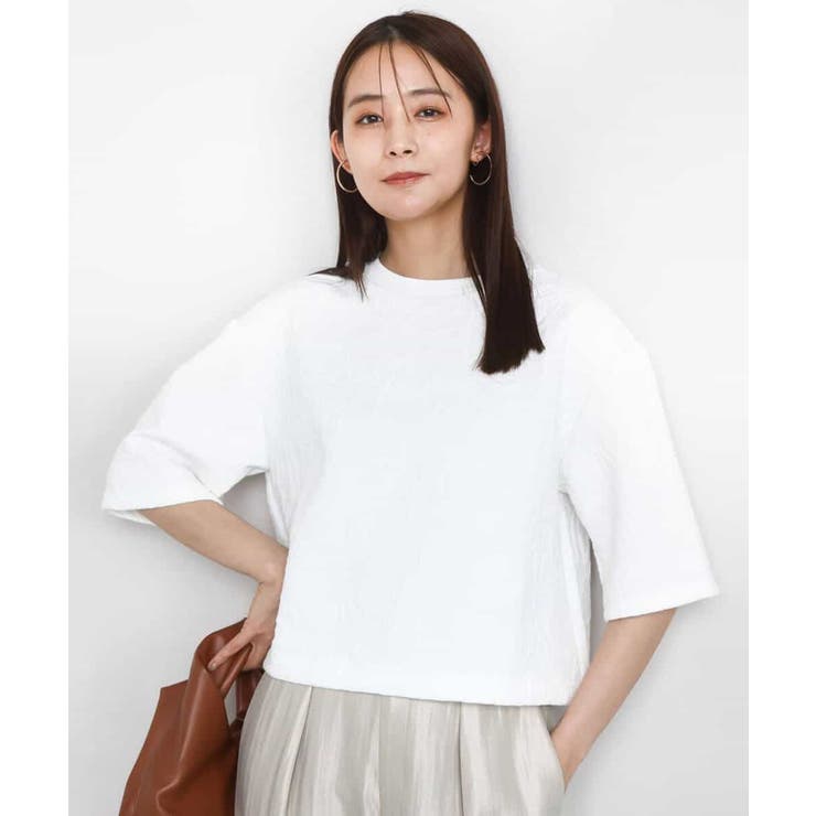 フクレジャガード五分袖プルオーバー/洗える | MK MICHEL KLEIN | 詳細画像2 