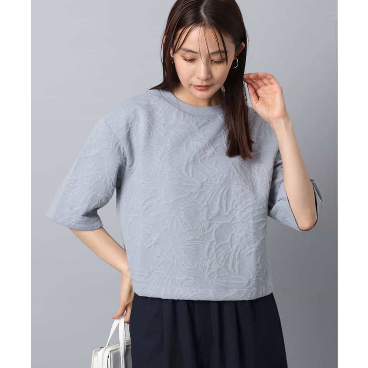 フクレジャガード五分袖プルオーバー/洗える | MK MICHEL KLEIN | 詳細画像6 