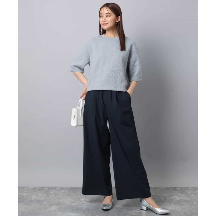 フクレジャガード五分袖プルオーバー/洗える | MK MICHEL KLEIN | 詳細画像7 