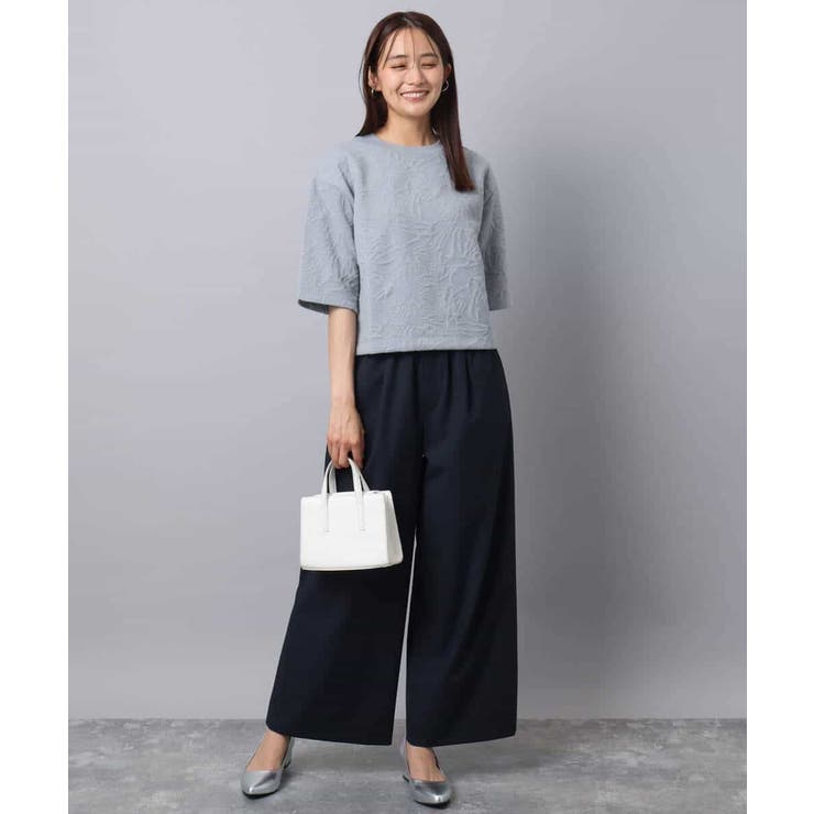 フクレジャガード五分袖プルオーバー/洗える | MK MICHEL KLEIN | 詳細画像8 