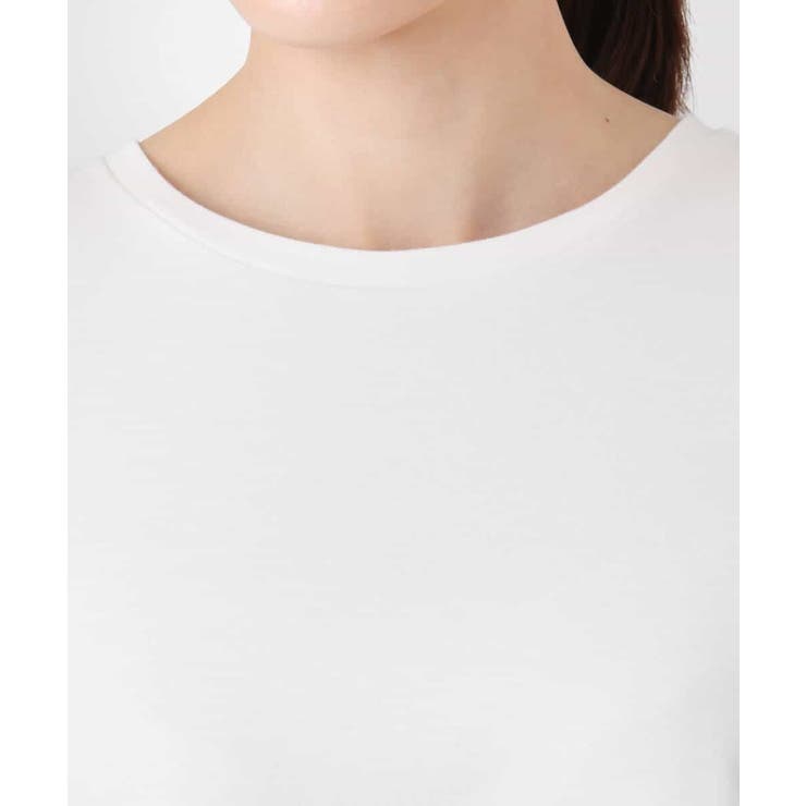 幾何調レースデザイン ペプラムインナーカットソー/洗える | MK MICHEL KLEIN | 詳細画像10 