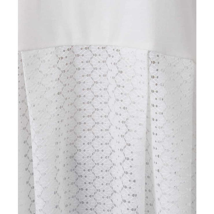 幾何調レースデザイン ペプラムインナーカットソー/洗える | MK MICHEL KLEIN | 詳細画像13 