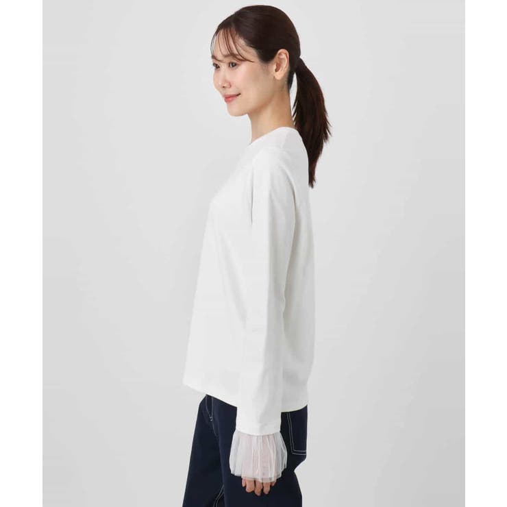 袖口チュールデザイン インナーカットソー/洗える | MK MICHEL KLEIN | 詳細画像13 