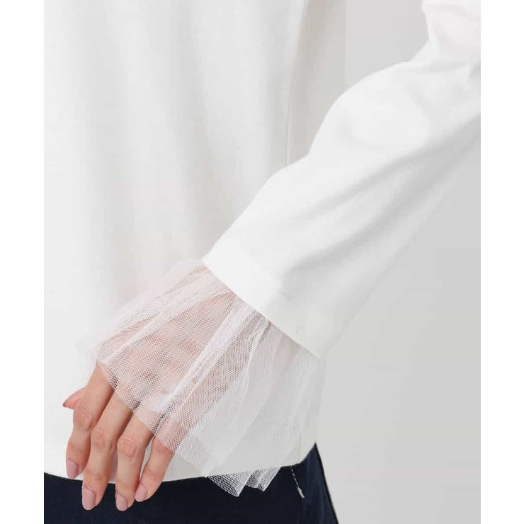 袖口チュールデザイン インナーカットソー/洗える | MK MICHEL KLEIN | 詳細画像16 