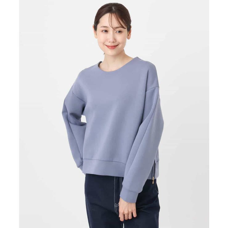 クロップド丈ダンボールプルオーバー/洗える | MK MICHEL KLEIN | 詳細画像17 