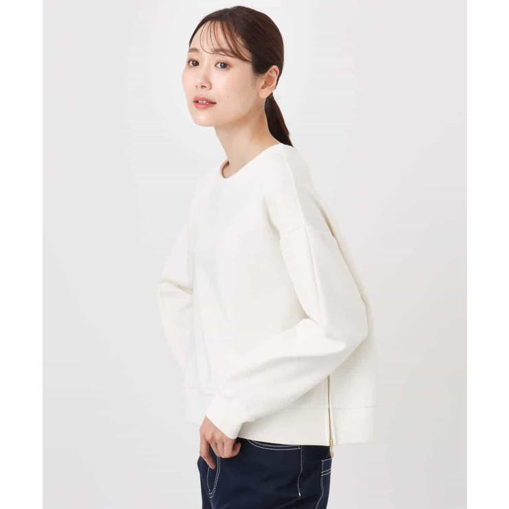 クロップド丈ダンボールプルオーバー/洗える | MK MICHEL KLEIN | 詳細画像26 