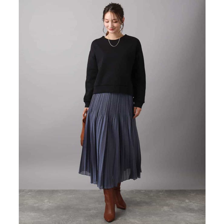 クロップド丈ダンボールプルオーバー/洗える | MK MICHEL KLEIN | 詳細画像3 