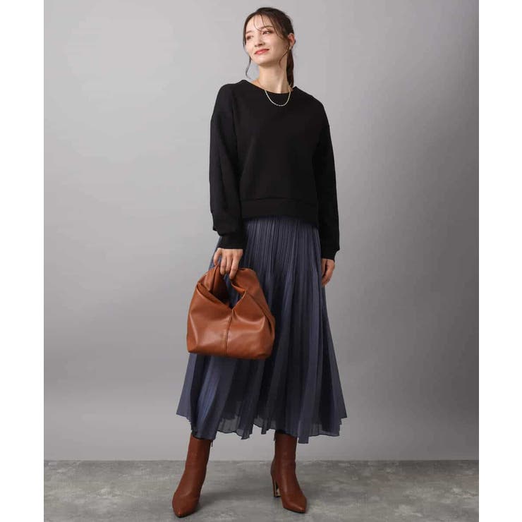 クロップド丈ダンボールプルオーバー/洗える | MK MICHEL KLEIN | 詳細画像4 