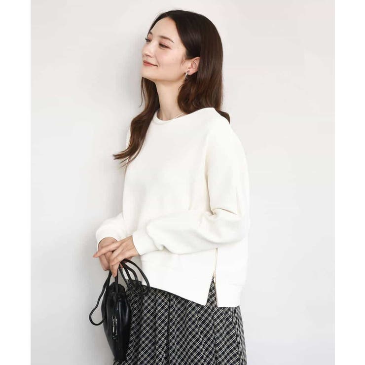 クロップド丈ダンボールプルオーバー/洗える | MK MICHEL KLEIN | 詳細画像9 