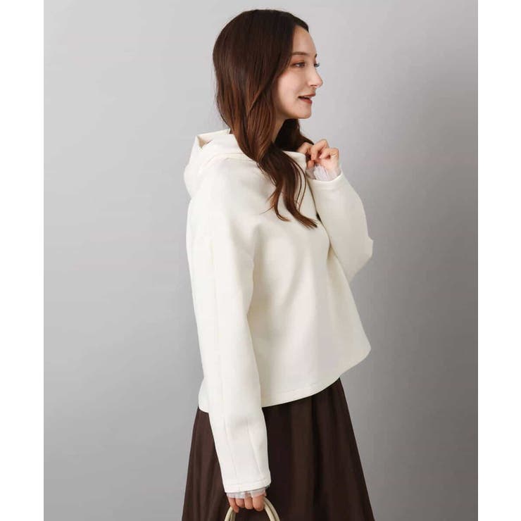 クロップド丈ダンボールフーディー/洗える | MK MICHEL KLEIN | 詳細画像10 