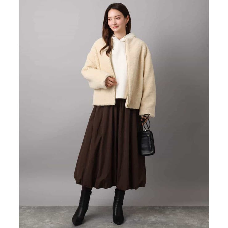 クロップド丈ダンボールフーディー/洗える | MK MICHEL KLEIN | 詳細画像15 