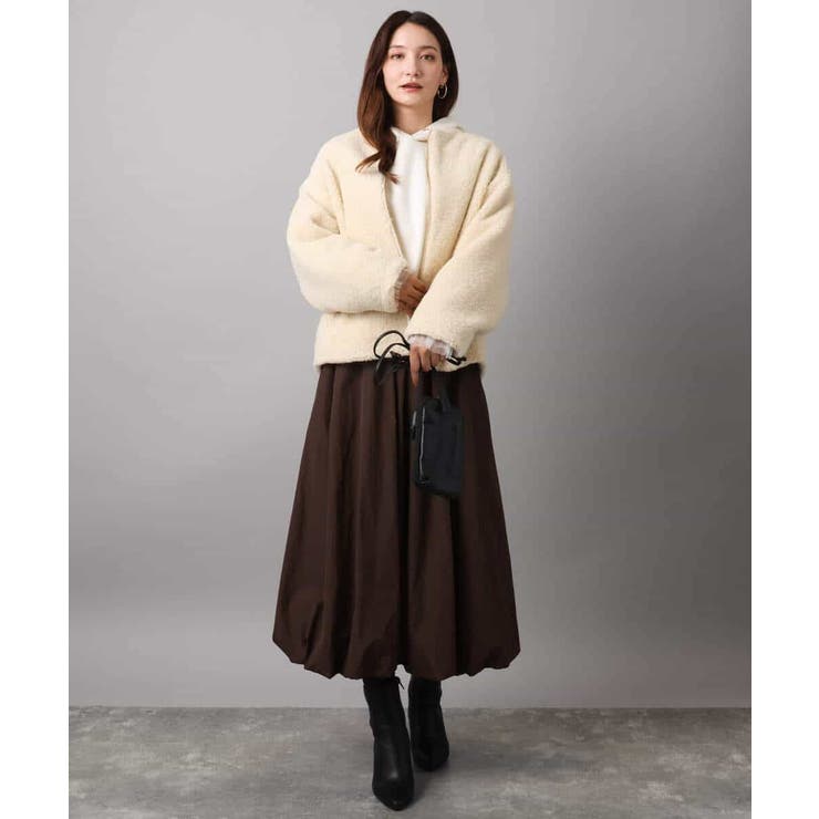 クロップド丈ダンボールフーディー/洗える | MK MICHEL KLEIN | 詳細画像16 