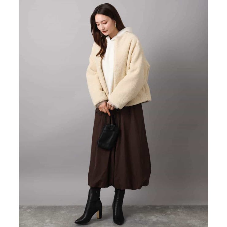 クロップド丈ダンボールフーディー/洗える | MK MICHEL KLEIN | 詳細画像17 