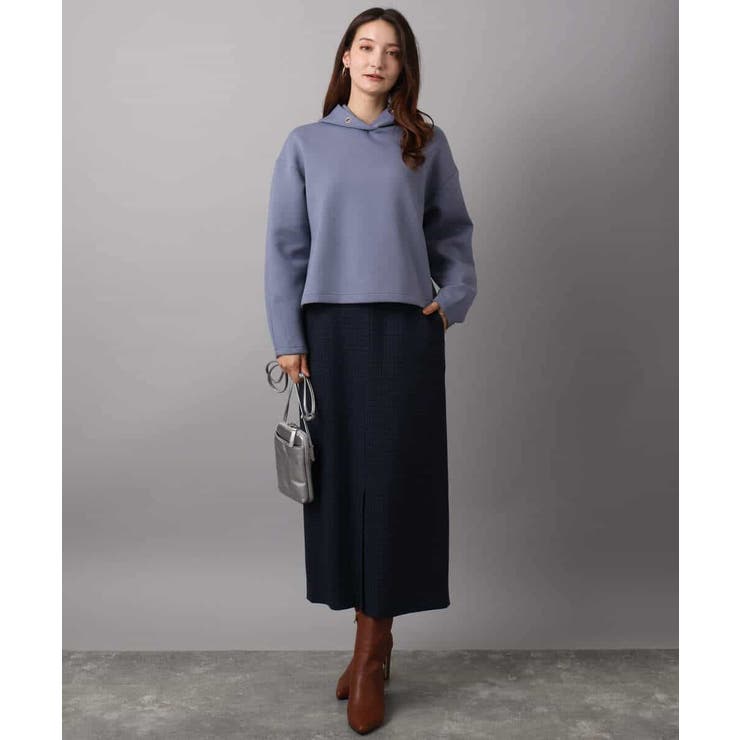 クロップド丈ダンボールフーディー/洗える | MK MICHEL KLEIN | 詳細画像24 