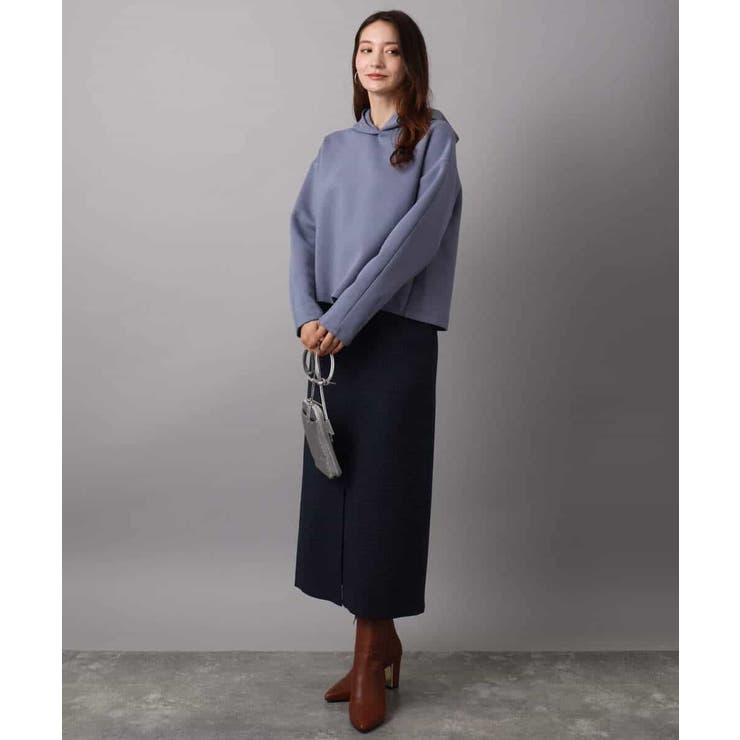 クロップド丈ダンボールフーディー/洗える | MK MICHEL KLEIN | 詳細画像25 