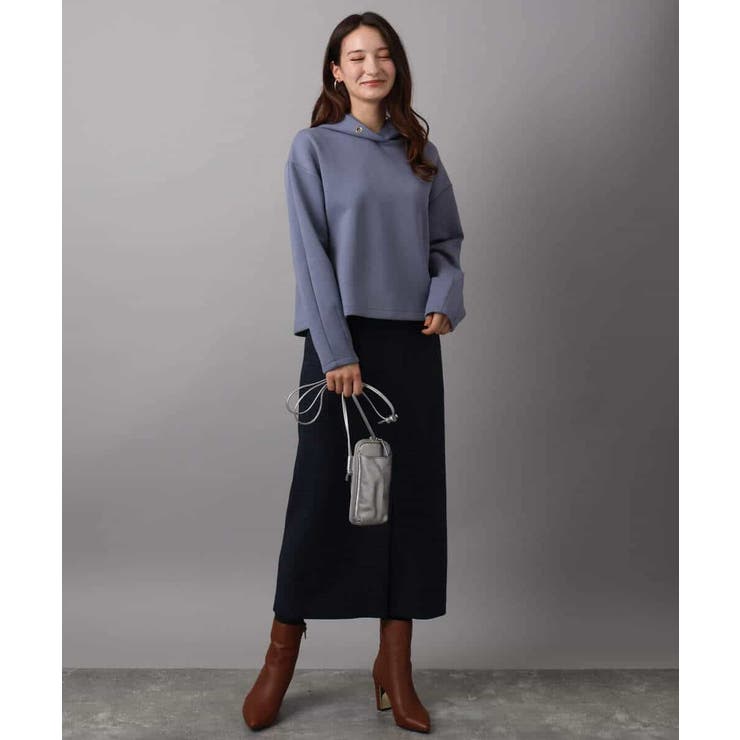 クロップド丈ダンボールフーディー/洗える | MK MICHEL KLEIN | 詳細画像26 