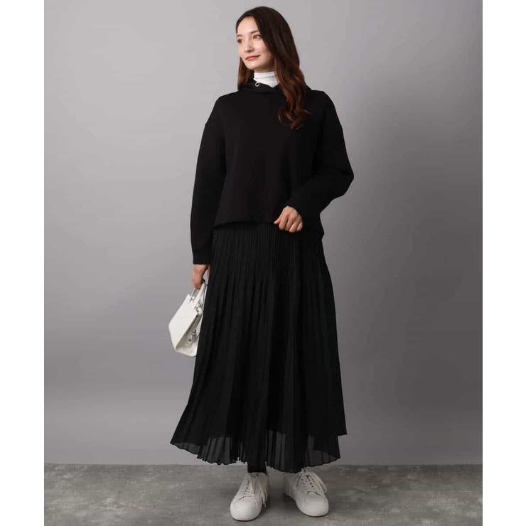 クロップド丈ダンボールフーディー/洗える | MK MICHEL KLEIN | 詳細画像3 