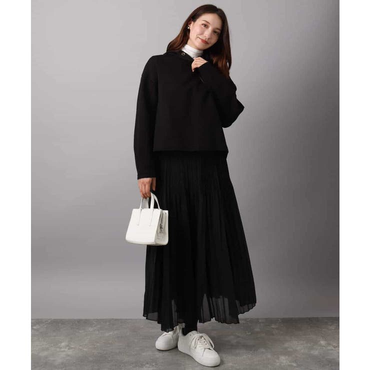 クロップド丈ダンボールフーディー/洗える | MK MICHEL KLEIN | 詳細画像4 