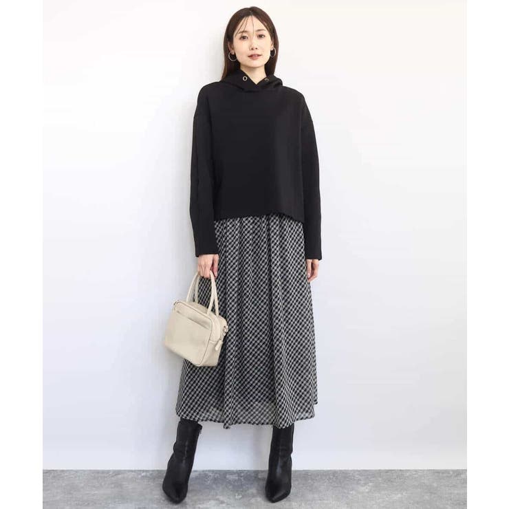 クロップド丈ダンボールフーディー/洗える | MK MICHEL KLEIN | 詳細画像6 