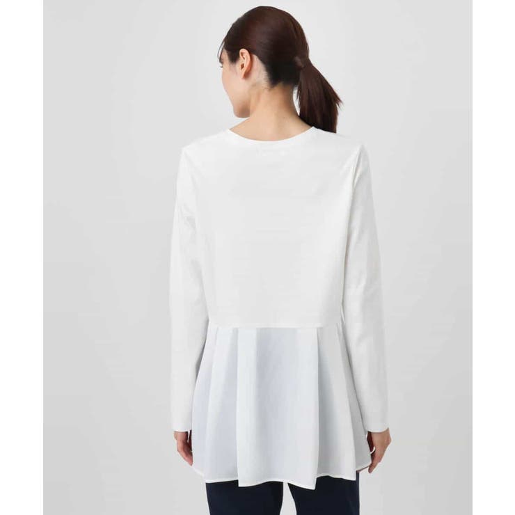 タックプリーツデザイン ペプラムインナーカットソー/洗える | MK MICHEL KLEIN | 詳細画像11 