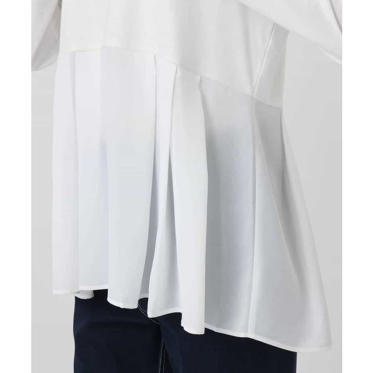 タックプリーツデザイン ペプラムインナーカットソー/洗える | MK MICHEL KLEIN | 詳細画像14 