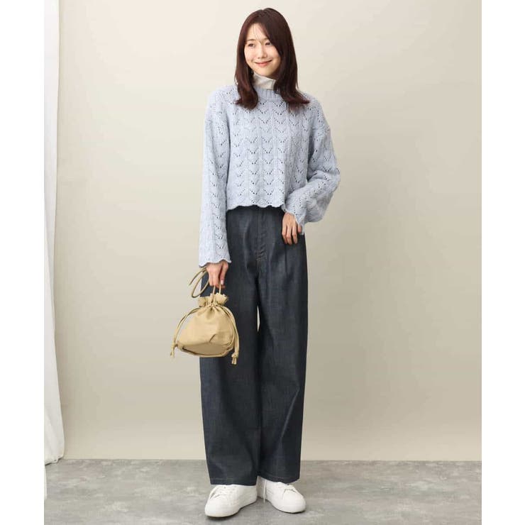 キラキラシアーハイネックカットソー/洗える | MK MICHEL KLEIN | 詳細画像11 