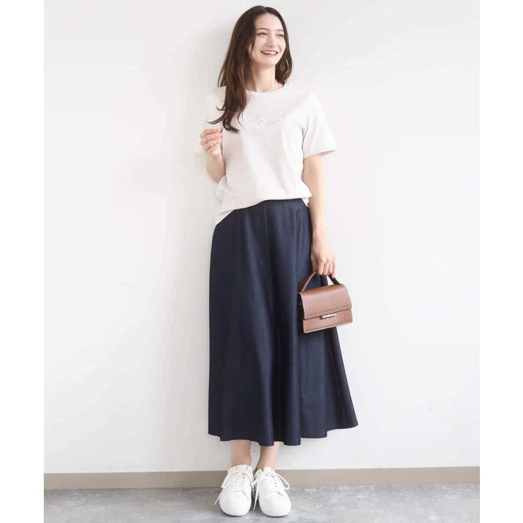 ビーズ刺繍ロゴTシャツ/洗える | MK MICHEL KLEIN | 詳細画像12 