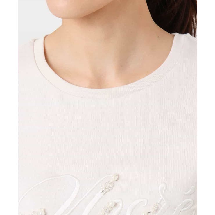 ビーズ刺繍ロゴTシャツ/洗える | MK MICHEL KLEIN | 詳細画像32 