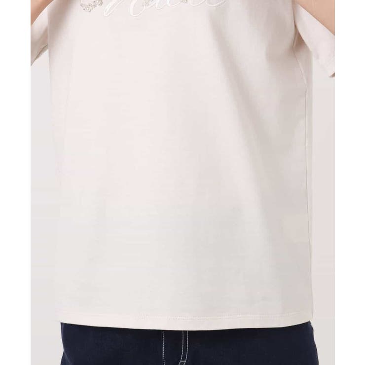 ビーズ刺繍ロゴTシャツ/洗える | MK MICHEL KLEIN | 詳細画像34 