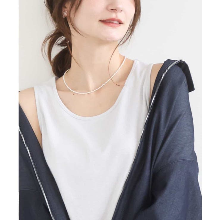 シルバー | ラメタンクトップ/UVカット/洗える | MK MICHEL KLEIN