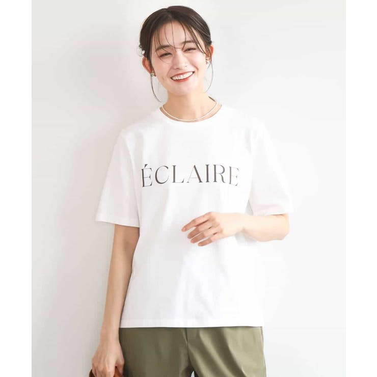 ニュアンス配色コットンロゴTシャツ/洗える | MK MICHEL KLEIN | 詳細画像12 