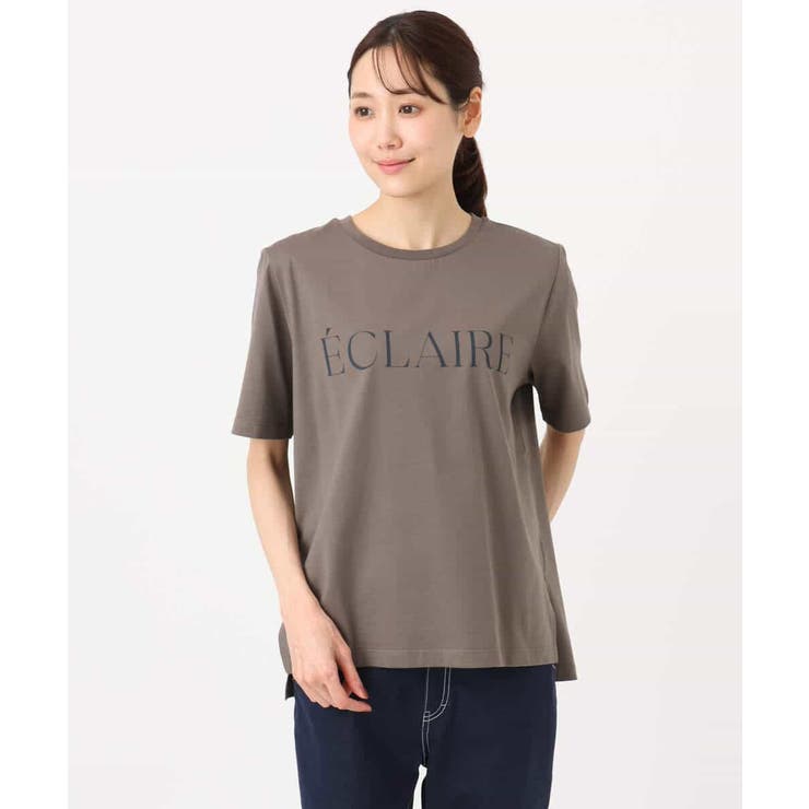 ニュアンス配色コットンロゴTシャツ/洗える | MK MICHEL KLEIN | 詳細画像29 