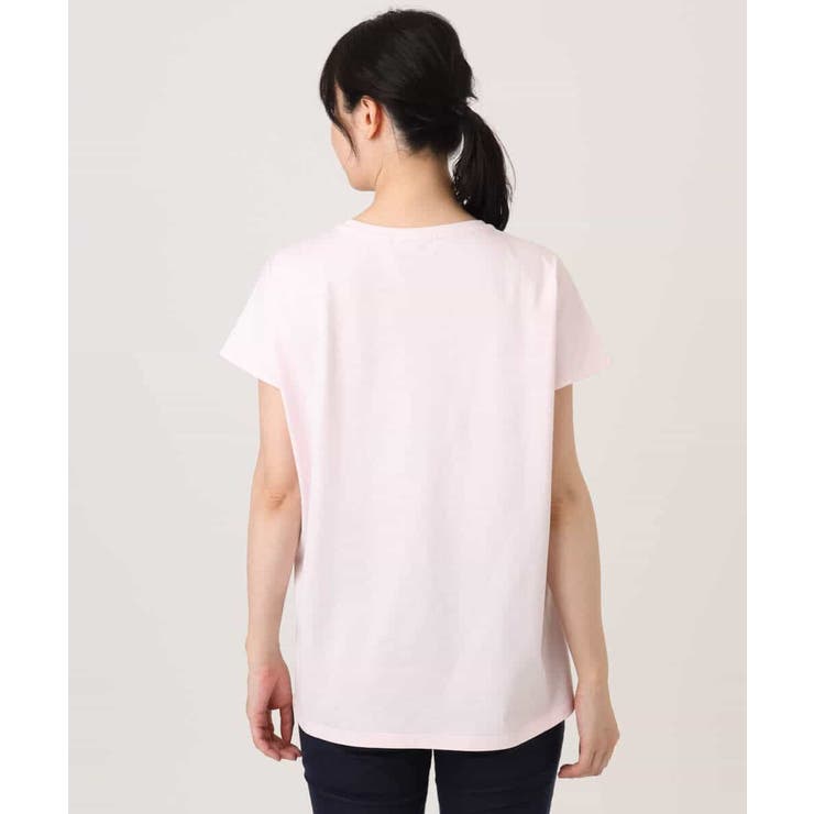 [洗える]ニュアンスロゴ フレンチスリーブTシャツ | MK MICHEL KLEIN | 詳細画像12 