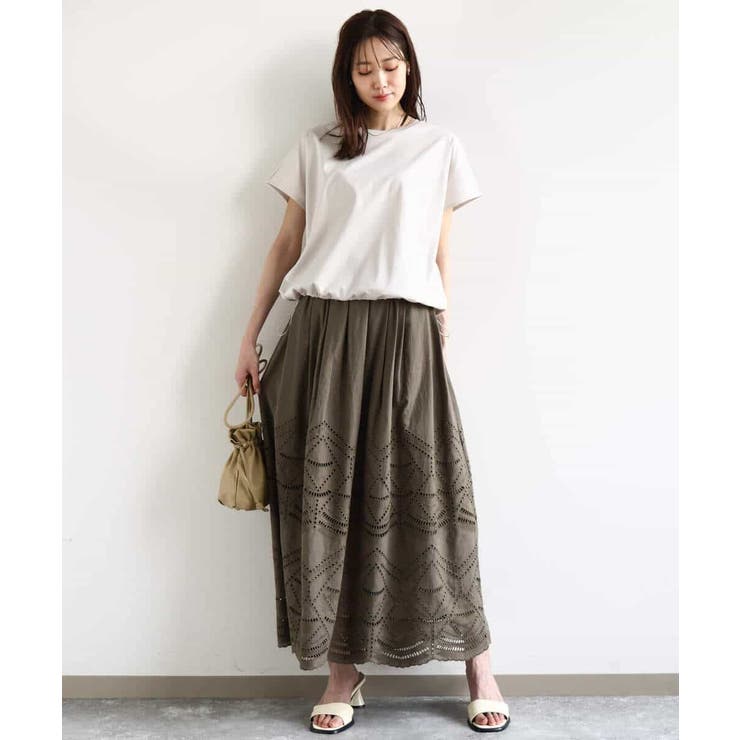 裾ドロストデザインカットソー/接触冷感/洗える | MK MICHEL KLEIN | 詳細画像14 