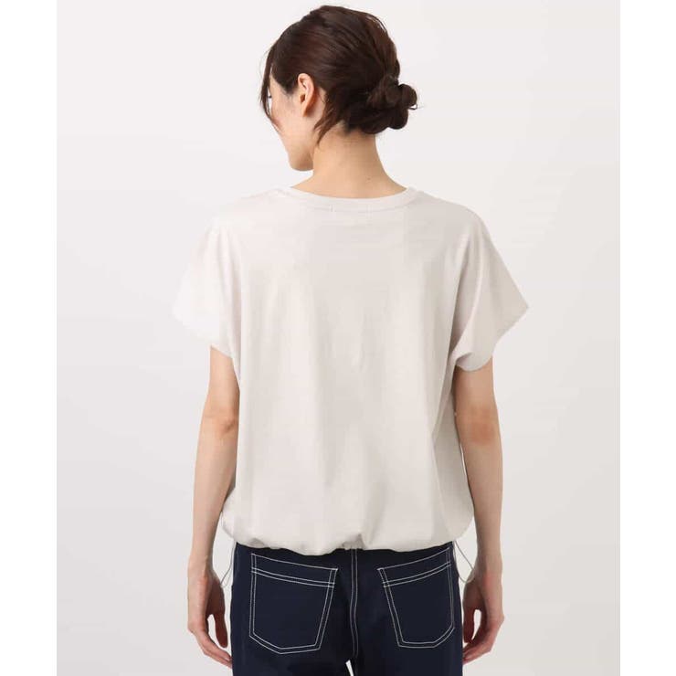 裾ドロストデザインカットソー/接触冷感/洗える | MK MICHEL KLEIN | 詳細画像21 