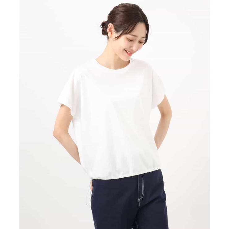 裾ドロストデザインカットソー/接触冷感/洗える | MK MICHEL KLEIN | 詳細画像27 