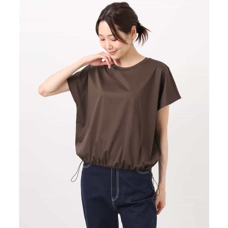 裾ドロストデザインカットソー/接触冷感/洗える | MK MICHEL KLEIN | 詳細画像28 