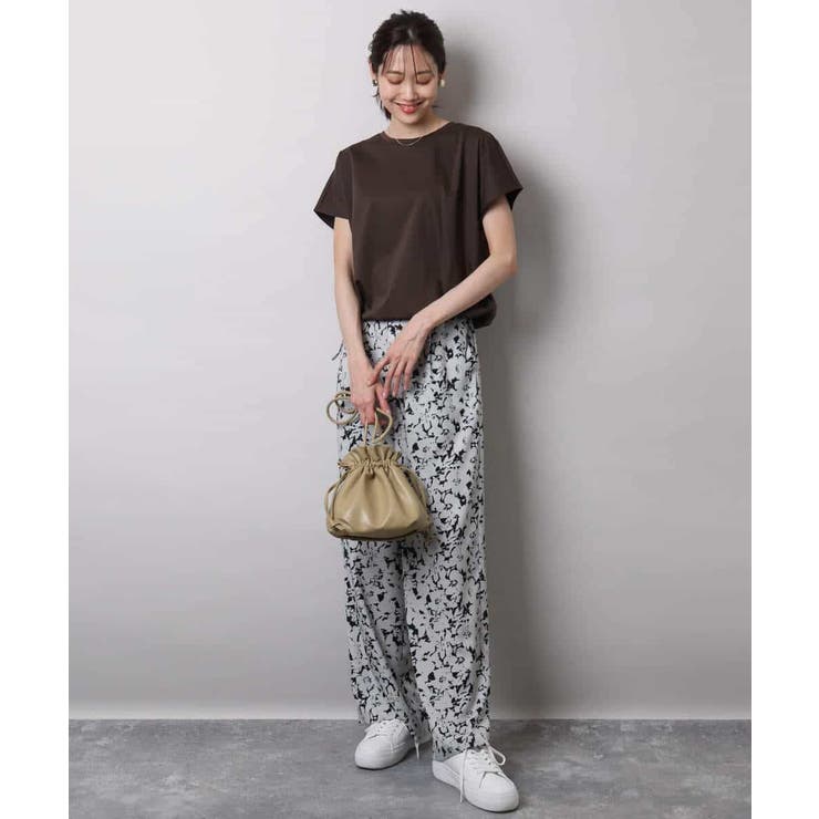 裾ドロストデザインカットソー/接触冷感/洗える | MK MICHEL KLEIN | 詳細画像4 