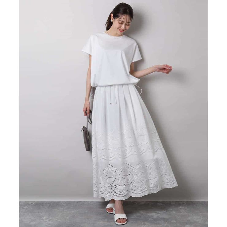 裾ドロストデザインカットソー/接触冷感/洗える | MK MICHEL KLEIN | 詳細画像8 