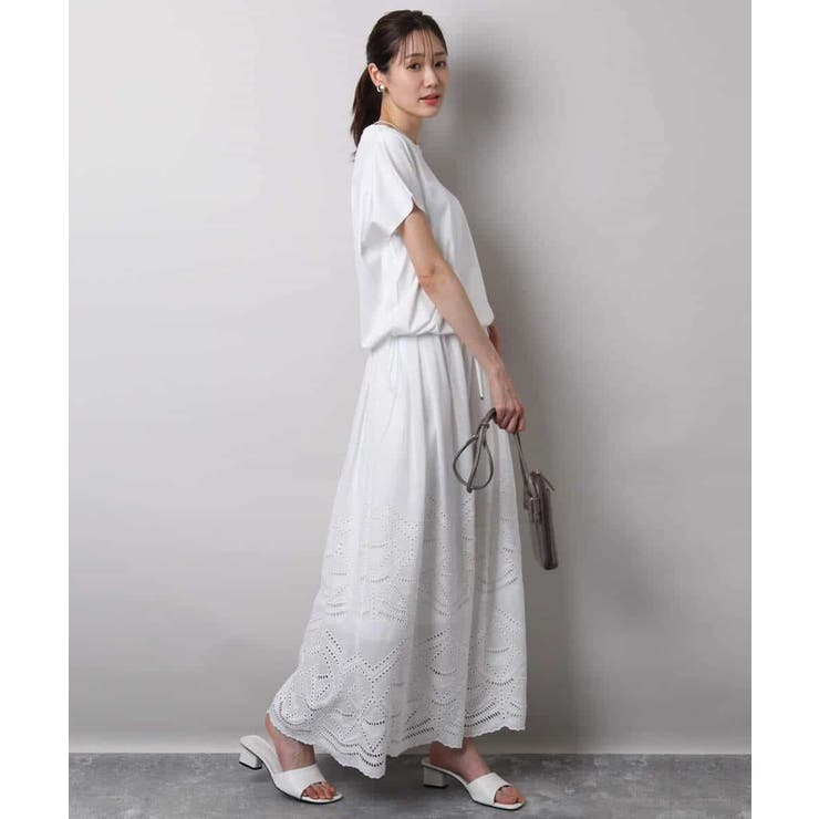 裾ドロストデザインカットソー/接触冷感/洗える | MK MICHEL KLEIN | 詳細画像9 