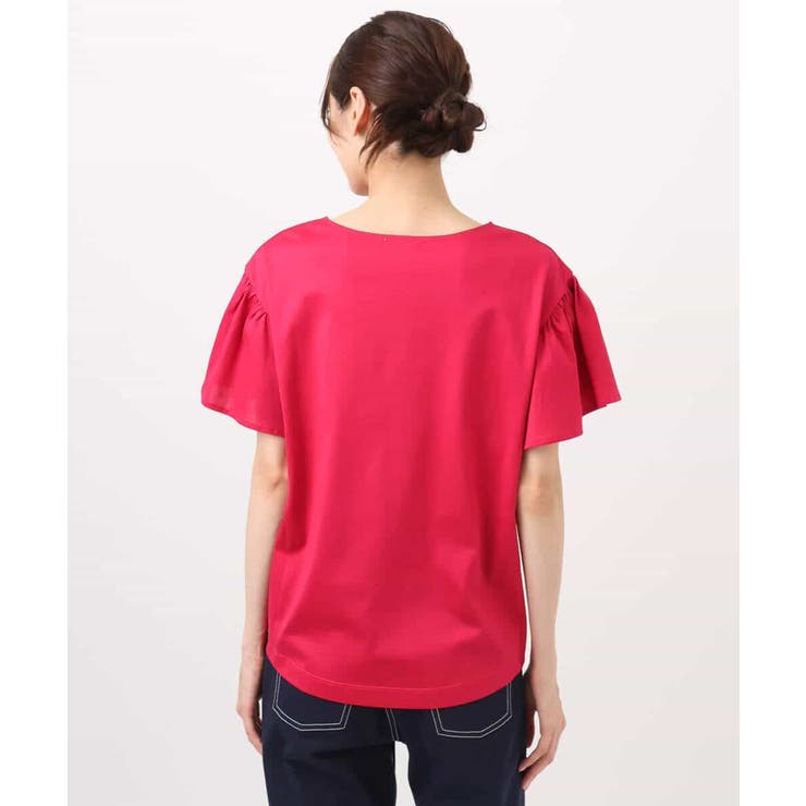 フレアースリーブ天竺カットソー/接触冷感/洗える | MK MICHEL KLEIN | 詳細画像17 