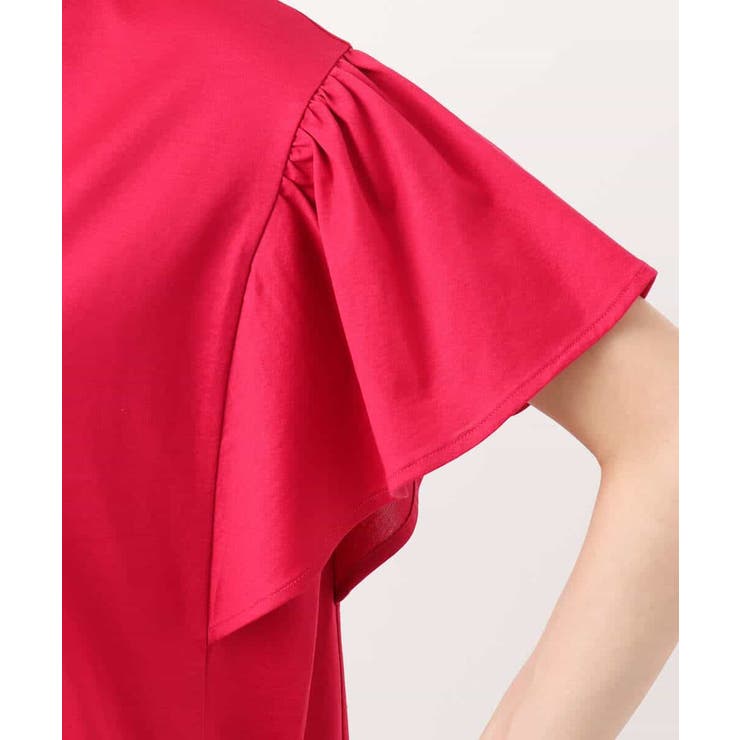 フレアースリーブ天竺カットソー/接触冷感/洗える | MK MICHEL KLEIN | 詳細画像19 